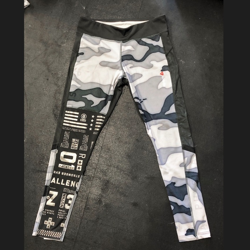Reebok camo and graphic tights